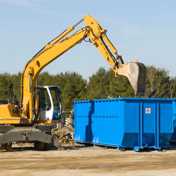 what happens if the residential dumpster is damaged or stolen during rental in Quesada